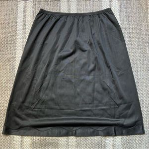 Vintage Black Slip Skirt
